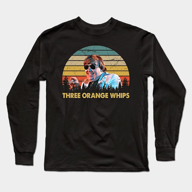 Three Orange Whips Vintage Long Sleeve T-Shirt by LewisMillerDesigns